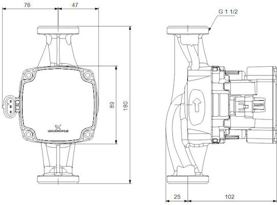 Grundfos Electronic Circulator Pump Heating