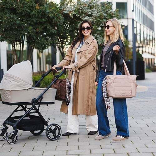 Babyono Shoulder Bag / Handbag Diaper Bag Cami Beige 45x12x30cm