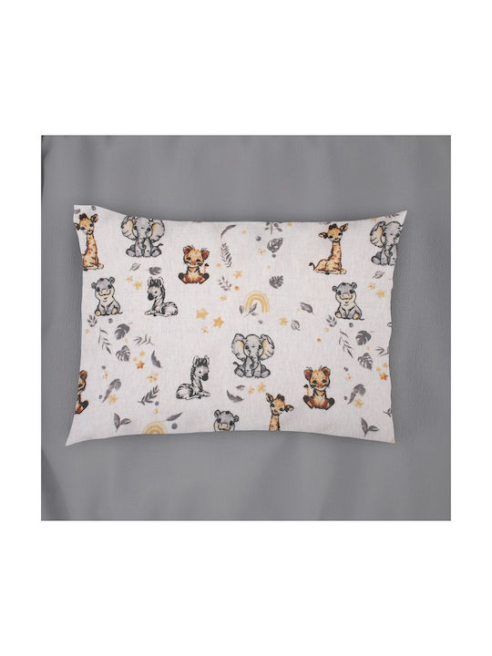 Dimcol Kids Duvet Cover Single Cotton White-grey 160x240cm