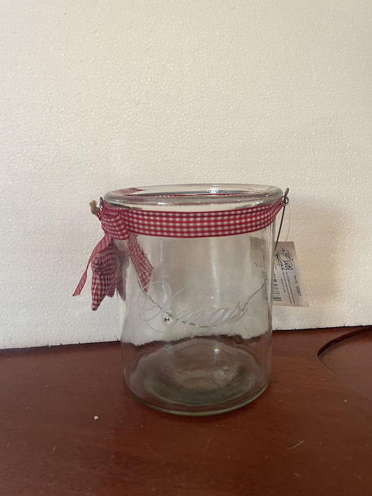 Weihnachtlich Vase Glas Transparent