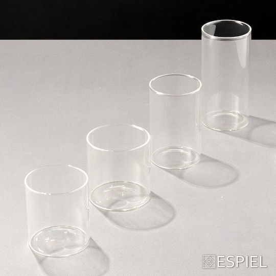 Espiel Borosilicate Set of Glasses Whiskey / Water / Cocktail/Drinking made of Glass 360ml 4pcs