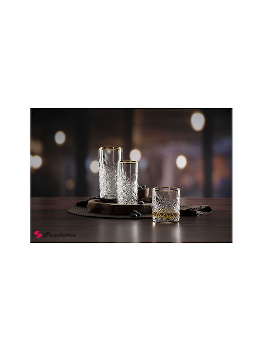 Espiel Golden Touch Timeless Set of Glasses Water / Cocktail/Drinking made of Glass in Gold Color 295ml 4pcs