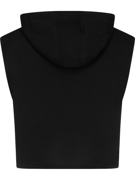 Logo Women's Athletic Blouse Short Sleeve Black