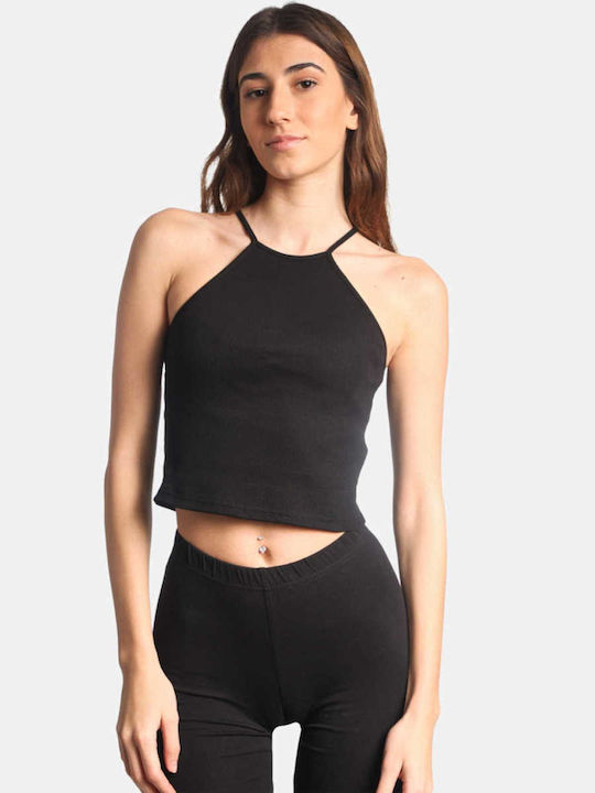 Women's Summer Blouse Sleeveless Black