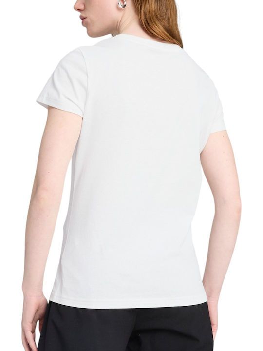 PUMA T-Shirt White-metallic Silver