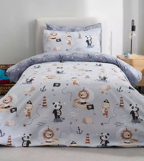 Vesta Home Σετ Μονά Γκρι 170x260cm Vesta Home Σετ Μονά Γκρι 170x260cm