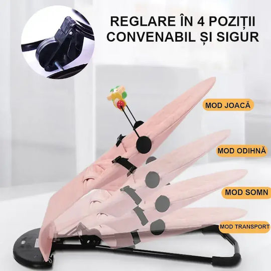 Leagăn Electric Pentru Bebeluşi Roz