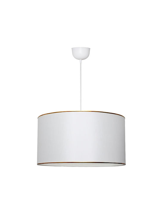 Megapap Alloy Pendant Light White with Socket E27 38x20x70cm