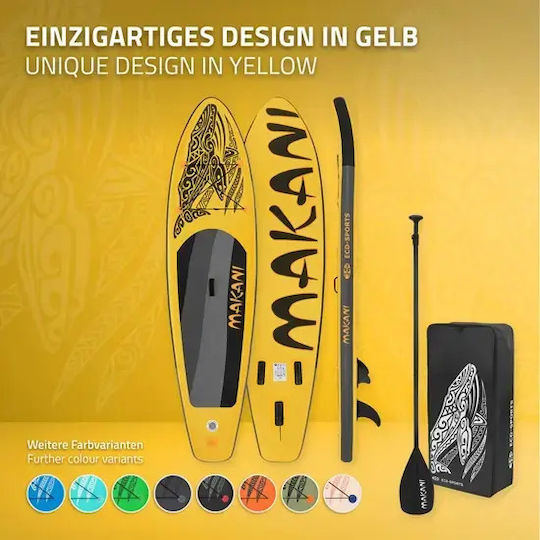ECD Germany Makani Inflatable SUP Board with Length 3.2m Yellow