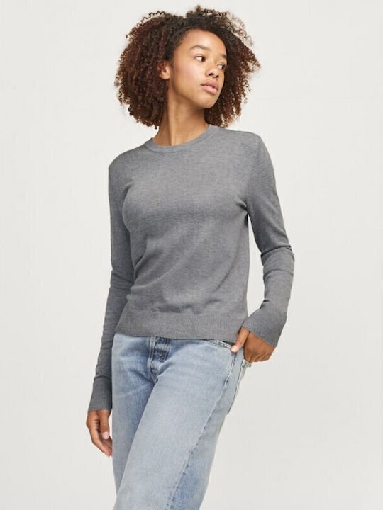 Women's Long Sleeve Sweater Medium Grey Melange