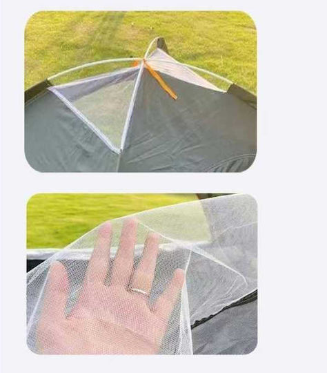 Cort De Camping Igloo Portocaliu Pentru 4 Persoane 200x200x135 Cm
