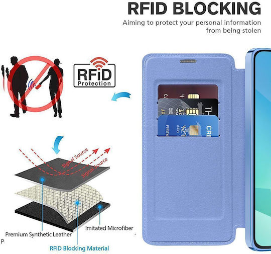 Techsuit Smartmag Book Albastru (Galaxy A17Oppo A17)