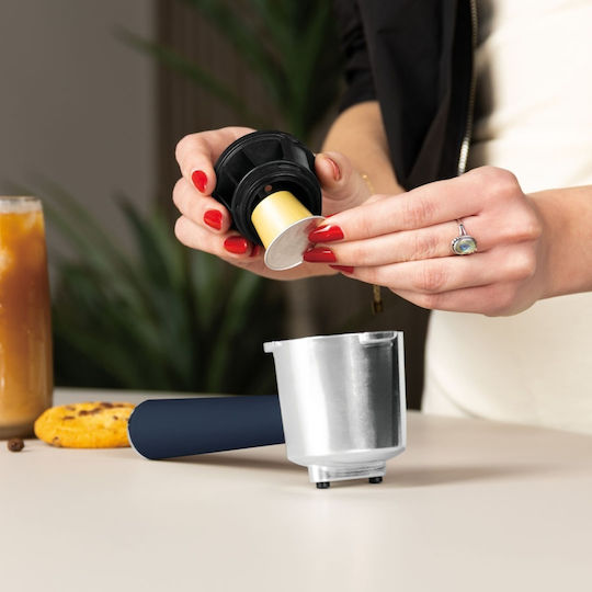 Berlinger Haus Μηχανή Espresso 950W Πίεσης 20bar Μπλε BH-9858