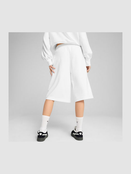 PUMA Ess Γυναικεία Αθλητική Βερμούδα Λευκή
