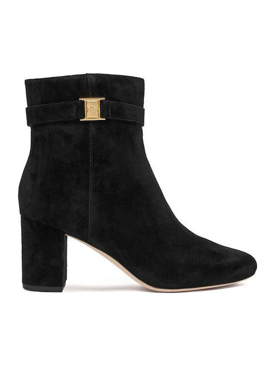 Suede Women's Ankle Boots Black