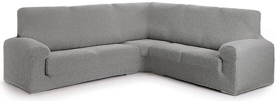 Eysa Premium Roc Elastische Abdeckung für Ecksofa Grey 1Stück FR49176