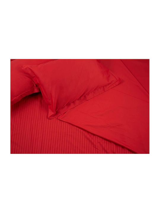 Tac Set Husă de Pilotă Dublă cu 4 Fețe de Pernă & 1 Cearsaf 200x220 Red Stripe