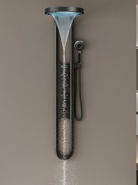 Inter Ceramic Στήλη Υδρομασάζ 155.5cm Μαύρη Inter Ceramic Στήλη Υδρομασάζ 155.5cm Μαύρη