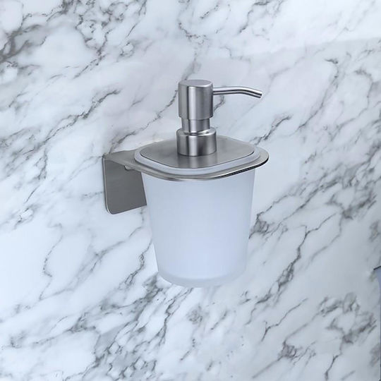 Inter Ceramic Επιτοίχιο Dispenser από Ανοξείδωτο Ατσάλι Γκρι 300ml Inter Ceramic Επιτοίχιο Dispenser από Ανοξείδωτο Ατσάλι Γκρι 300ml