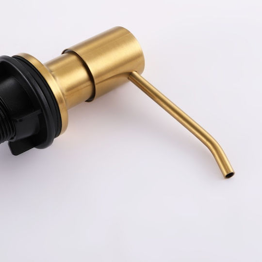 Încorporat Dispenser din Oțel Inoxidabil Auriu 300ml