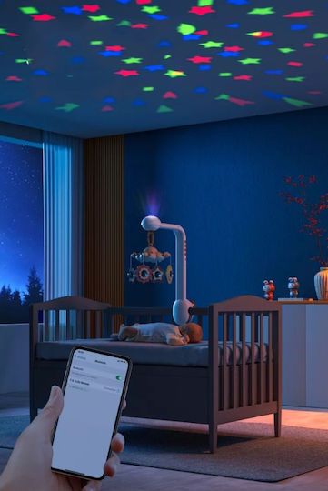 Tumama Kids Mobilă Pătuț cu Muzică și Proiector pentru 0++ Luni