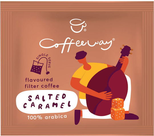 Coffeeway Filter Coffee Arabica Salted Caramel Whole Beans 10x7.5gr