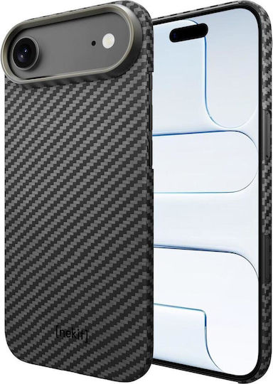 Nekit Задна корица Пластмаса / Aramid Fiber 1мм Черен (iPhone Air)