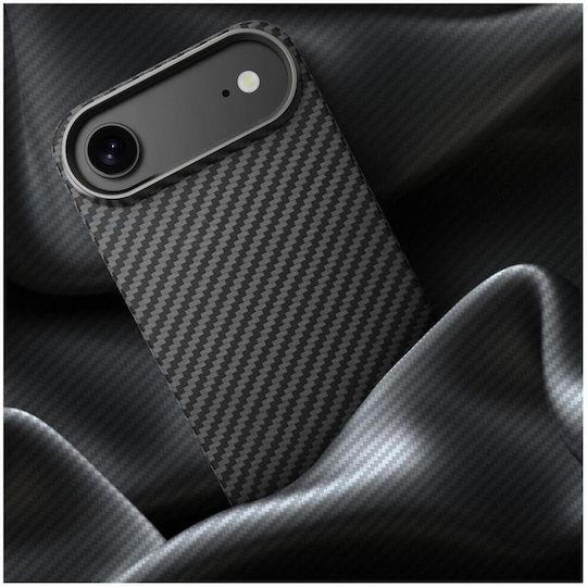 Nekit Задна корица Пластмаса / Aramid Fiber 1мм Черен (iPhone Air)