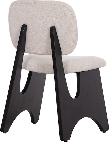 Bellisi Dining Room Fabric Chair Ecru 53x56x78cm