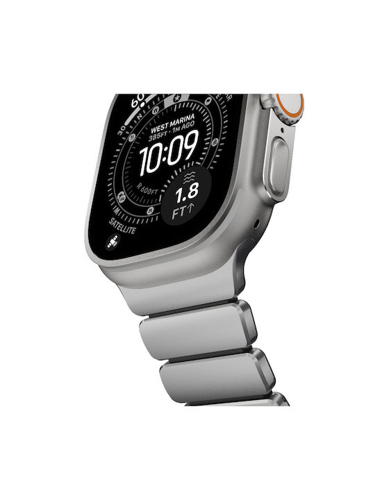 Nomad Λουράκι Ανοξείδωτο Ατσάλι Μπεζ (Apple Watch 44/45/46mm/Ultra 49mm)