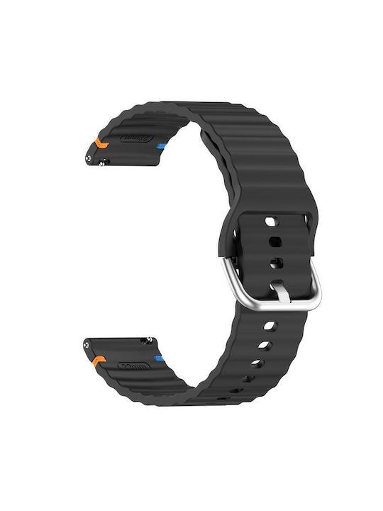 Λουράκι Σιλικόνης Μαύρο (Amazfit Bip 3 / Bip 3 Pro)