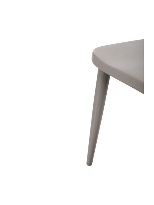 Vanessa Dining Room Metallic Chair Grey 42.5x44x81cm