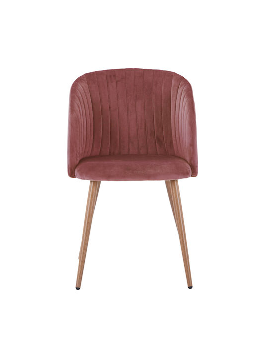 Leah Dining Room Velvet Armchair Rotten Apple 51x58x81cm