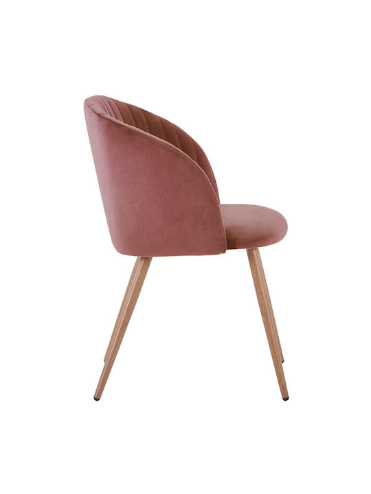 Leah Dining Room Velvet Armchair Rotten Apple 51x58x81cm