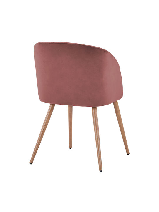 Leah Dining Room Velvet Armchair Rotten Apple 51x58x81cm