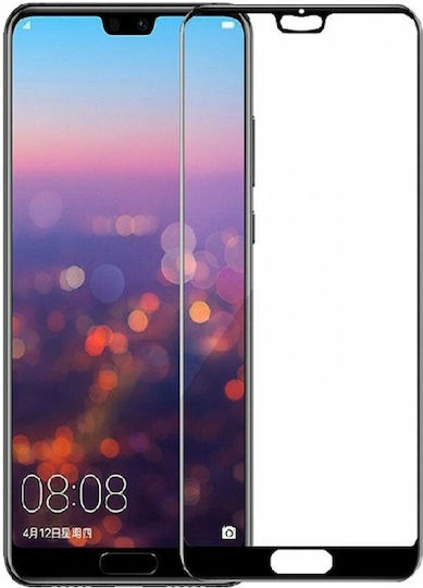 5D 0.3mm Vollflächig gehärtetes Glas Schwarz (Huawei P30)
