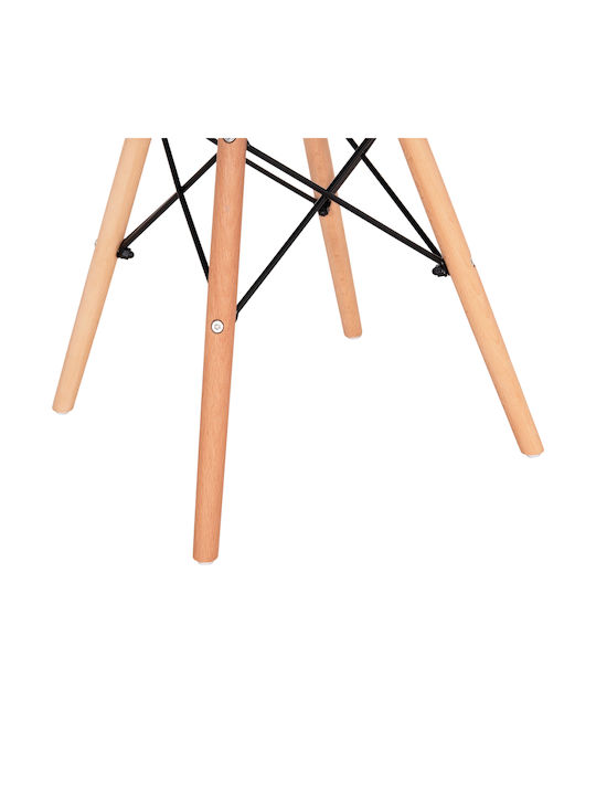 Twist Twist Dining Room Wooden Chair Turquoise 46x50x82cm