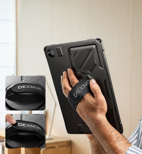 Dexnor Back Cover Rotativă Rezistentă Negra (Samsung Galaxy Tab A9+)