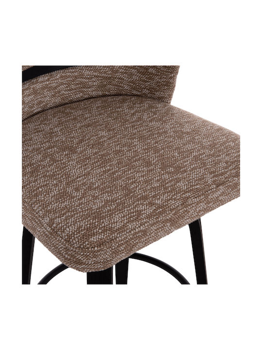 Hocker Bar mit Rückenlehne Hölzernes Dekker Black, Brown 48x54x96cm