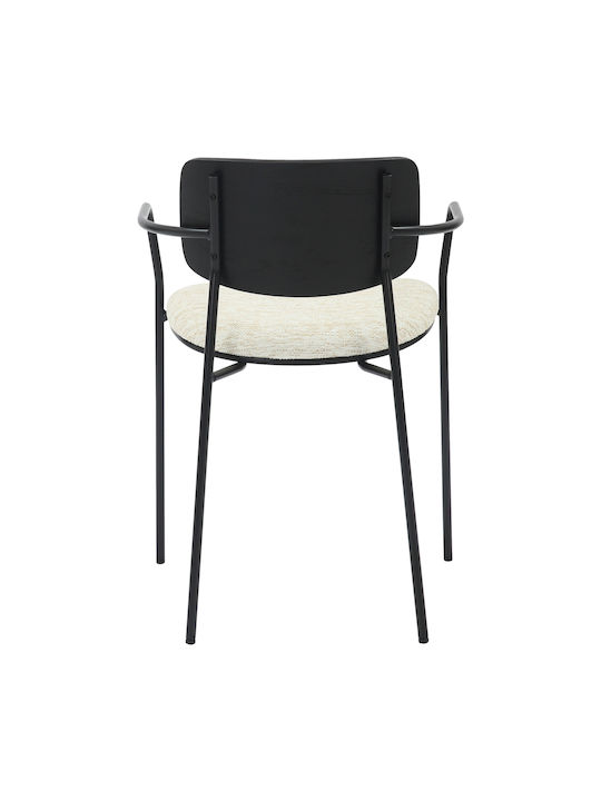 Vikki Председки Трапезария Black-ecru 1бр 54x54x75бр