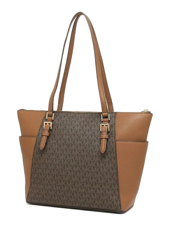 Michael Kors Charlotte LG TZ Естествена Кожена Дамска Тоут Чанта