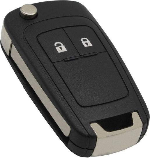 Techstar Car Key Case Compatible Chevrolet Vauxhall 2 Buttons