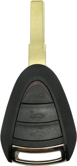 Techstar Auto Key Case 3 Buttons Compatible Porsche 911 Cayman Boxster Carrera Gt