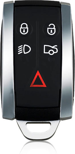 Husă Cheie Auto Jaguar 5 Butoane Compatibilă Cu Modelele Jaguar Xf Xfr Xk Xkr X-type S-type 2006-2015