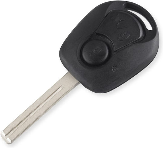 Techstar Car Key Case Compatible Ssang Yong Rexton 2 Buttons