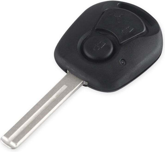 Techstar Car Key Case Compatible Ssang Yong Rexton 2 Buttons