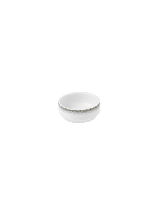 Estia Pearl Pearl Dip Serving Bowl Round made of Porcelain White with Diameter 6.5cm
