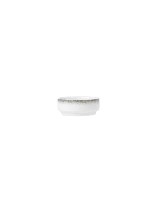 Estia Pearl Pearl Dip Serving Bowl Round made of Porcelain White with Diameter 6.5cm