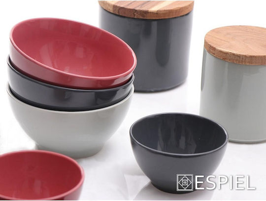 Espiel Essentials Μπωλ Σερβιρίσματος για Ντιπ Στρογγυλό από Πορσελάνη Γκρι με Διάμετρο 10εκ.