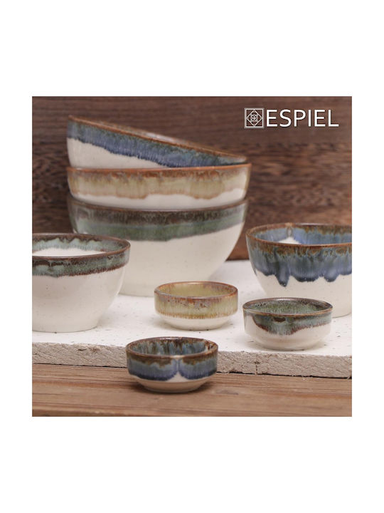 Espiel Essentials Dip-Schüssel Rund Keramik Blau mit Durchmesser 10cm